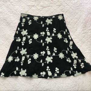 Forever 21 Floral Embroidered Skirt